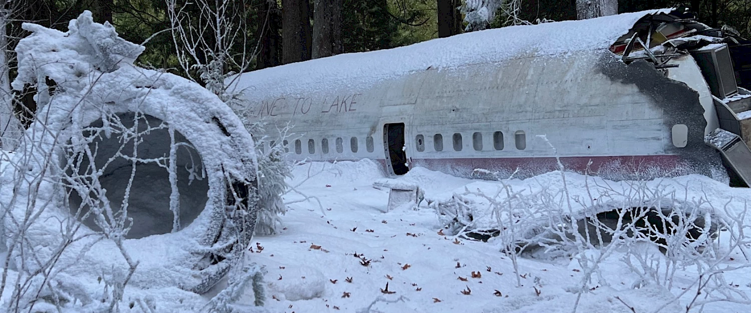 Airplane Crash In Snow