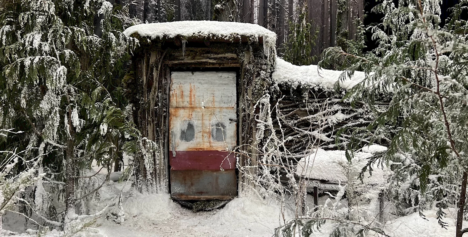 Meat Shack Build  In Snow